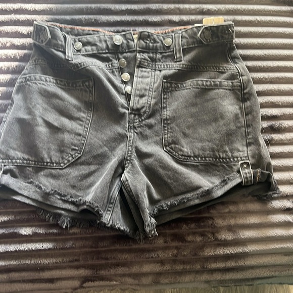 Free People We The Free Pamela Midrise Cuffed Denim Shorts | Size 27 | NWT - Picture 6 of 9
